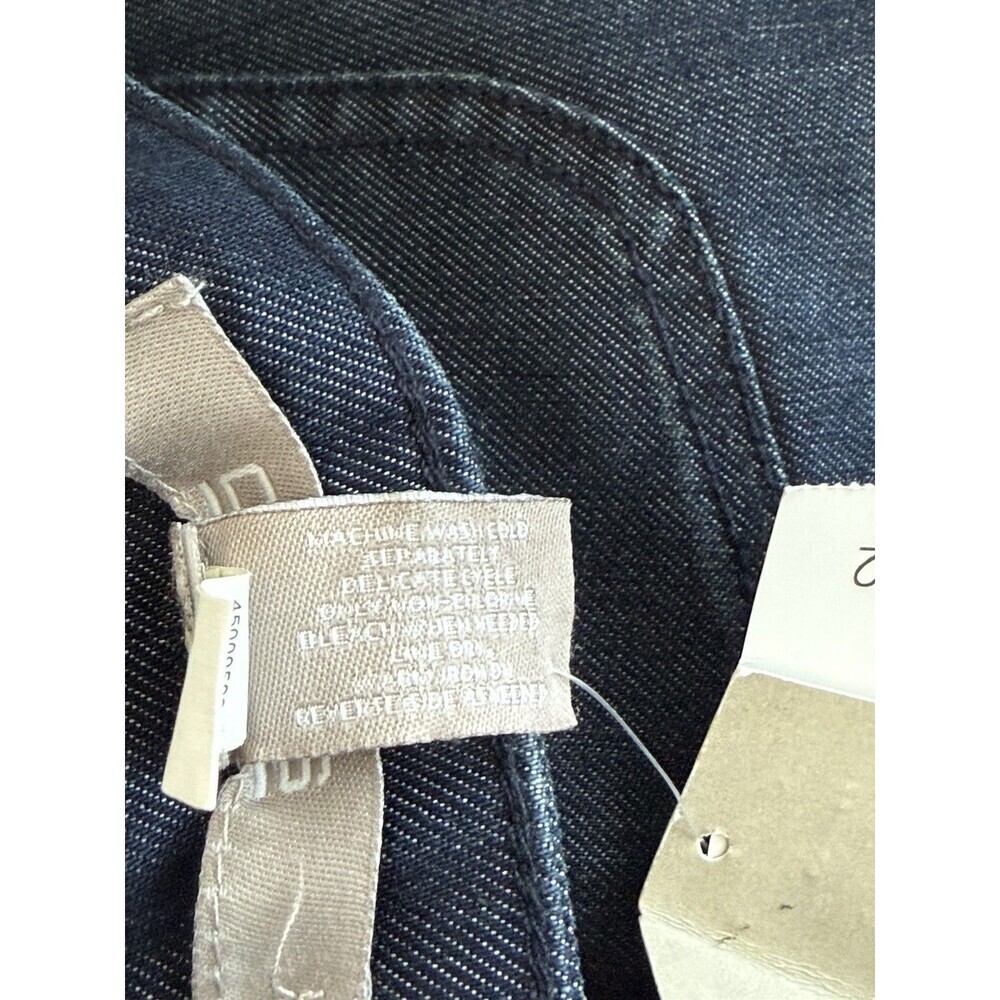 Chico's 2 (12-14) Denim Lustrous Flare Wide Leg Jeans INDIGO Everyday Edgy NWT - Picture 6 of 8